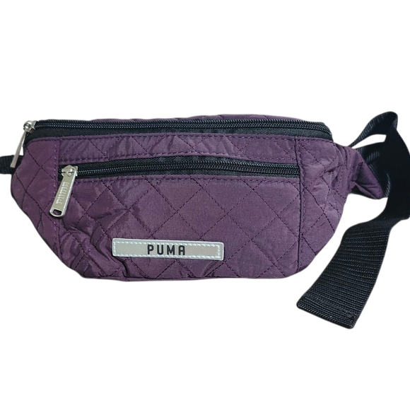 BNWT Puma Purple Quilted Unisex Waistpack Bag Approx. 2.4"H x 3.5" W x 1.2D - Picture 2 of 10